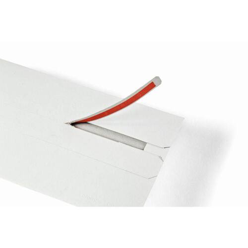 ColomPac Medienversandtasche mit Haftklebeverschluss und Aufreißfaden, 220x121x20mm (DIN lang), Weiß, 160 Stück Artikelbild Secondary2 L