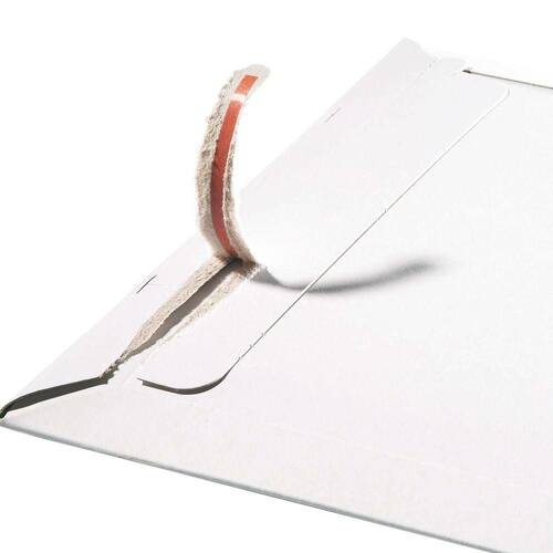 Pressel Karton-Versandtasche mit Haftklebeverschluss, Weiß, 345x245mm Artikelbild Secondary2 L