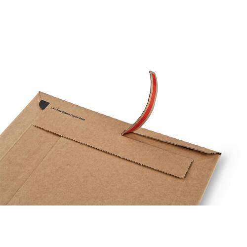 ColomPac Versandverpackung für LPs (Schallplatten) mit Sicherungslasche, 320x320x60mm, Braun, 20 Stück Artikelbild Secondary2 L