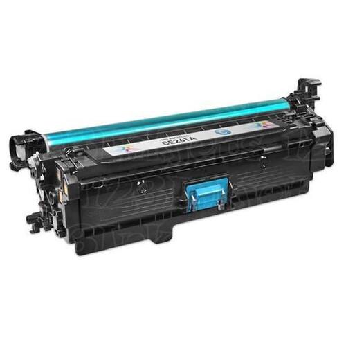HP Original Toner, HP 648, CE261A, Cyan Artikelbild Secondary1 L