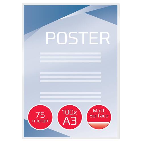 Lamineringslomme GBC A3 150my Matt (100) produktbilde Secondary1 L