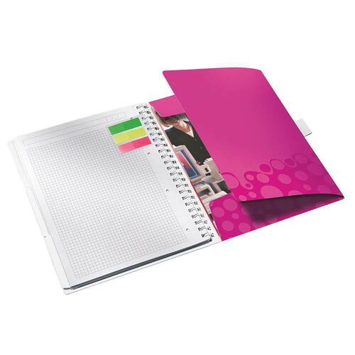 Leitz BeMobile Collegeblock WOW, A4, kariert, pink metallic, PP-Einband, 1 Stück Artikelbild Secondary1 L