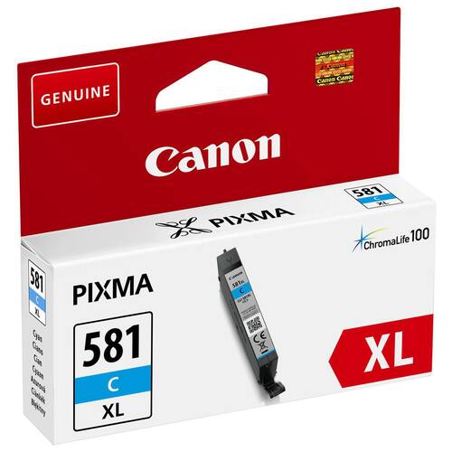 Canon Original Tintenpatrone CLI-581C XL, XL Kapazität, Druckerpatrone, Cyan, 1 Stück Artikelbild Secondary1 L