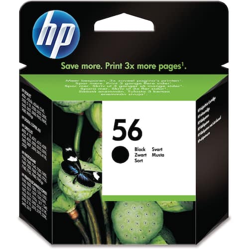 HP Original Tintenpatronen HP 56, C6656AE, Schwarz Artikelbild