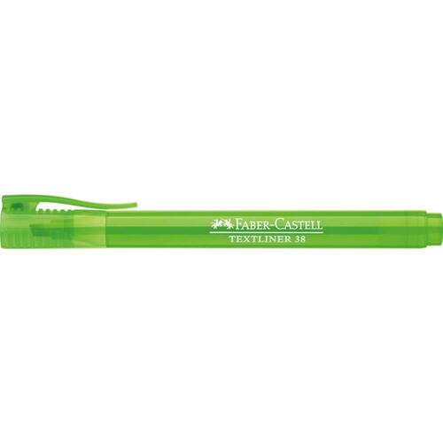 Faber-Castell Textliner 38, 1577, Textmarker, Highlighter, Leuchtmarker, grün, 10 Stück Artikelbild Secondary1 L