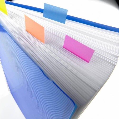 Post-it® Index-Haftstreifen 680, Haftmarker, beschriftbar, 25,4 x 43,2 mm, blau, 2 x 50 Blatt pro Packung Artikelbild Secondary1 L