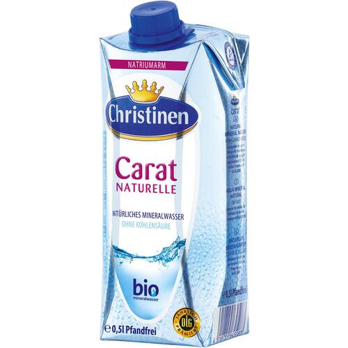 Christinen Carat Mineralwasser still, im Tetra-Pak mit Schraubverschluss, 24x0,5 l Artikelbild Secondary1 L
