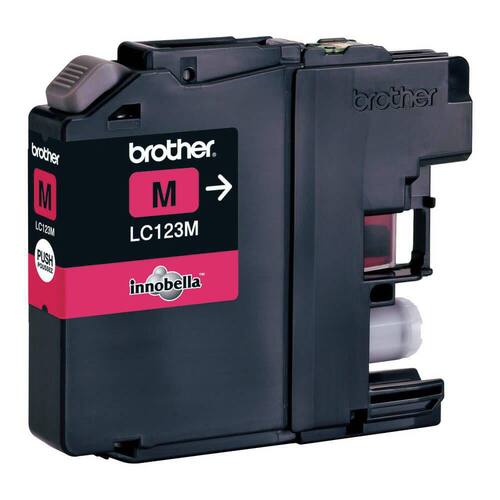 Brother Original Tinte LC-123M, Tintenpatrone, Druckertinte, magenta, 1 Stück Artikelbild Secondary1 L