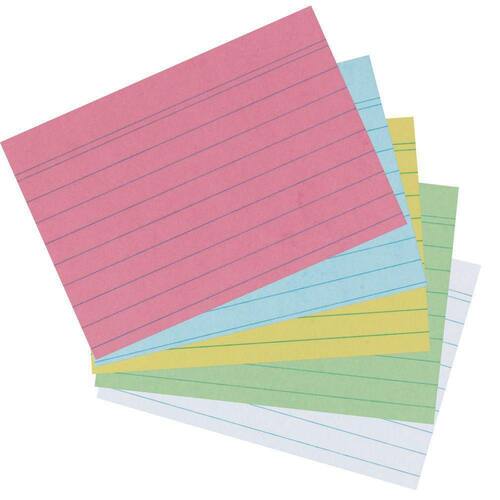 Exacompta Karteikarte, liniert, A6, Karton, 205 g/m², blau, 100 Stück Artikelbild Secondary1 L