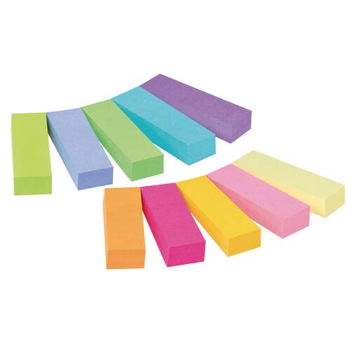 Post-it® Page Marker, Indexstreifen, 12,7x44,4mm, Intensivfarben, 10 Blöcke Artikelbild