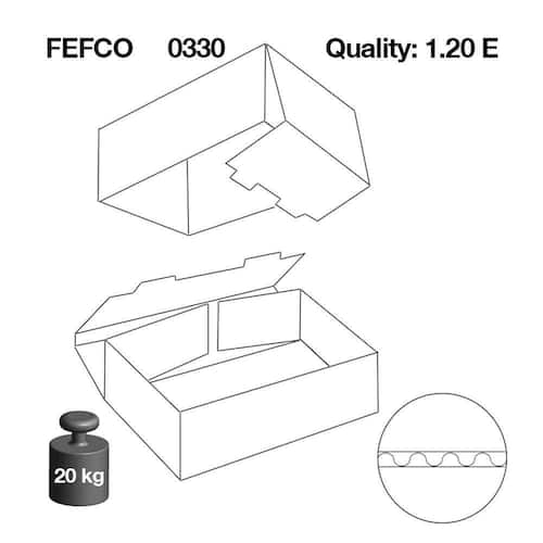 Pressel Stülpdeckel-Karton, 305x215x50-90mm, Braun, 25 Stück Artikelbild Secondary1 L