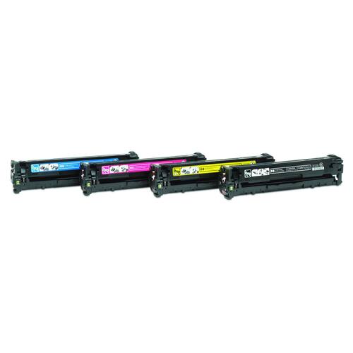 HP Original Toner, HP 125A, CF373AM, CMY, Cyan, Magenta, Gelb Artikelbild Secondary1 L