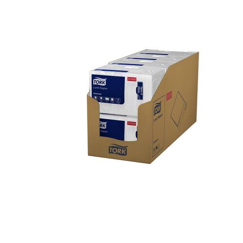 Tork Serviette Universal, 1-lagig, 1/4 Falz, 33 x 33 cm, weiß, 500 Stück Artikelbild Secondary1 L