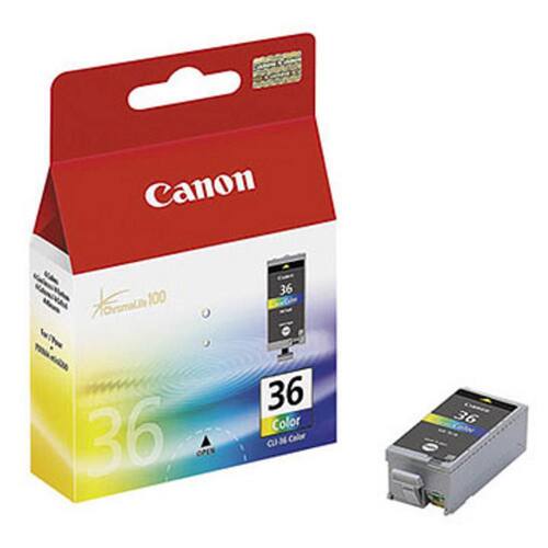 Canon Original Tintenpatrone, CLI-36, 1511B001, Druckerpatrone, ChromaLife100Tinte, Cyan, Magenta, Gelb, Schwarz, 1 Packung Artikelbild Secondary1 L