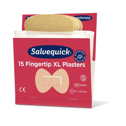 Salvequick Fingerspitzen-Pflaster elastisch, Wundpflaster, Nachfüllpackung, 15 Stück Artikelbild Secondary1 L