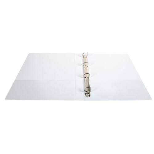 Exacompta Kreacover® Ringbuch, 4 D-Ringe, 20mm, A4 Maxi, 185 Blatt, Karton mit PP-Beschichtung, weiß, 1 Stück Artikelbild Secondary1 L