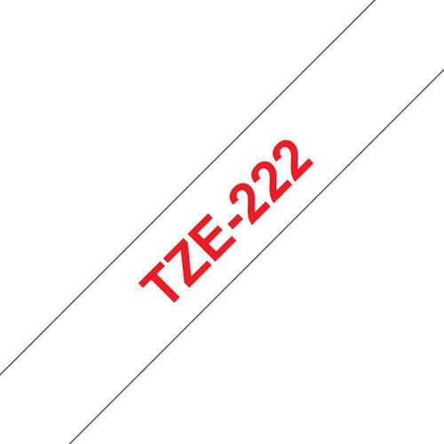 Brother Schriftband für P-Touch, 9 mm, Weiß/Rot - TZE-222 Artikelbild Secondary1 L