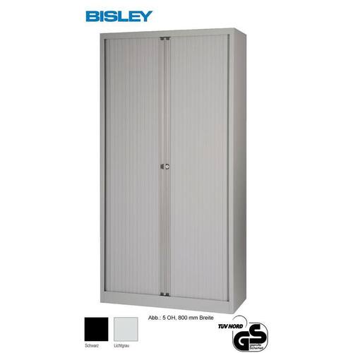 Bisley Euro Rollladenschrank, Lichtgrau, 5 Ordnerhöhen, 1979x1000x430 mm, 1 Stück Artikelbild Secondary1 L
