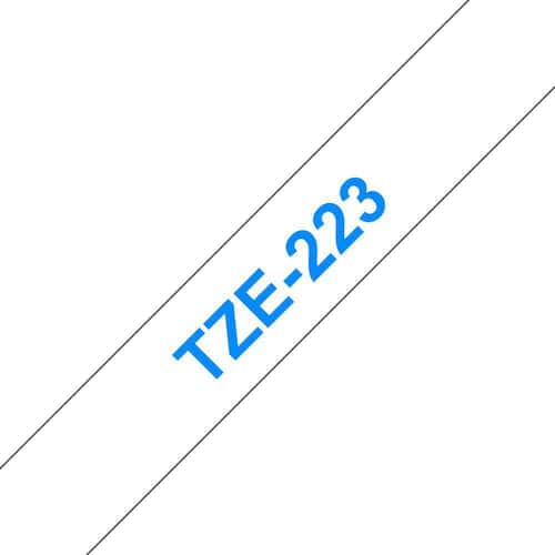 Brother Schriftband für P-Touch, 9 mm, Weiss/Blau - TZE-223 Artikelbild Secondary2 L