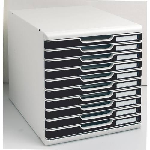 Exacompta MODULO A4, 10 Schubladen, schwarz/grau Artikelbild