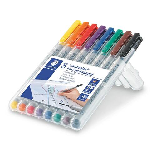 STAEDTLER Lumocolor OHP-Stift Lumocolor 315 non-permanent, M 1 mm, Etui mit 8 Farben Artikelbild Secondary3 L