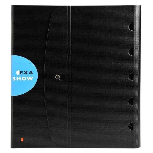 Exacompta Tischflipchart Exactive® Exashow, Präsentationsringbuch, A4 quer, PP, schwarz, 1 Stück Artikelbild Secondary3 L