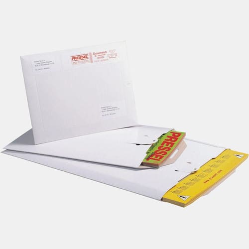 Pressel Karton-Versandtasche mit Steckverschluss, Weiß, 265x210mm, 100 Stück (vorher Art.Nr. 950101) Artikelbild Secondary3 L