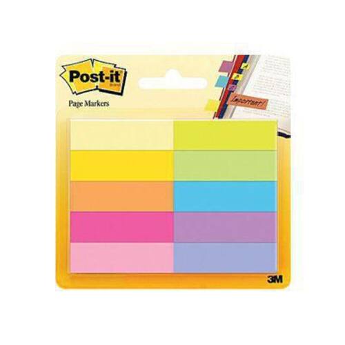 Post-it® Page Marker, Indexstreifen, 12,7x44,4mm, Intensivfarben, 10 Blöcke Artikelbild Secondary1 L