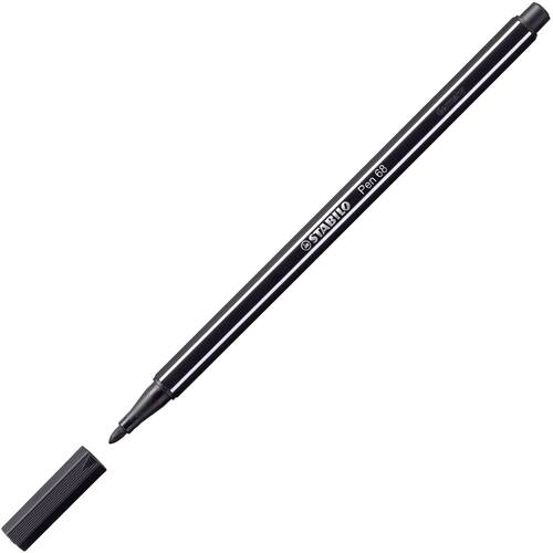 STABILO Pen 68 Faserschreiber, Filzstift, Fasermaler, schwarz, 1mm, 1 Stück Artikelbild