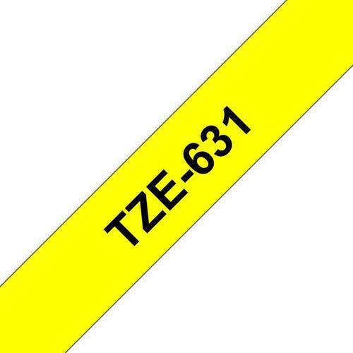 Brother Schriftband für P-Touch, 12 mm, Gelb/Schwarz - TZE-631 Artikelbild Secondary2 L