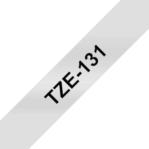 Brother Schriftband für P-Touch, 12 mm, transparent/Schwarz - TZE-131 Artikelbild Secondary1 L