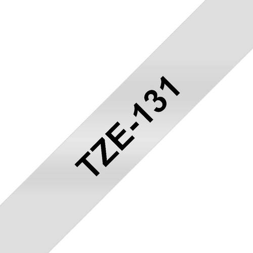 Brother Schriftband für P-Touch, 12 mm, transparent/Schwarz - TZE-131 Artikelbild Secondary1 L