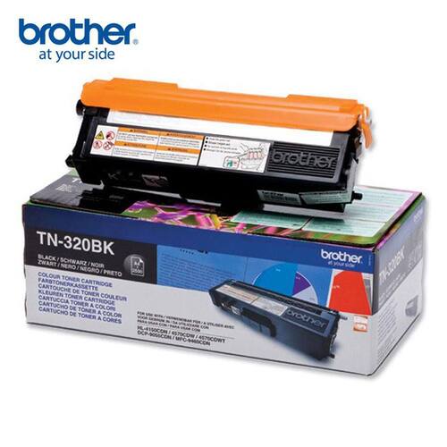 Brother Original Toner TN-320BK, Lasertoner, Tonerkartusche, schwarz, 1 Stück Artikelbild
