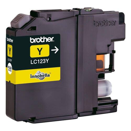 Brother Original Tinte LC-123Y, Tintenpatrone, Druckertinte, gelb, 1 Stück Artikelbild Secondary1 L