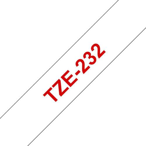 Brother Tape TZE232 12mm röd på vit produktfoto Secondary1 L
