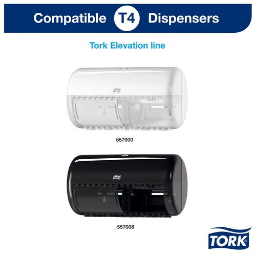 Tork Advanced Toilettenpapier, Klopapier, WC-Papier, weiß, 2-lagig, 8x8 Rollen, 64 Rollen Artikelbild Secondary1 L