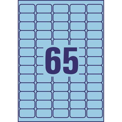 Avery Etiketten Mini L4791-20, Stick&Lift, blau, 38,1x21,2mm, 20 Bogen, 1.300 Stück Artikelbild Secondary1 L