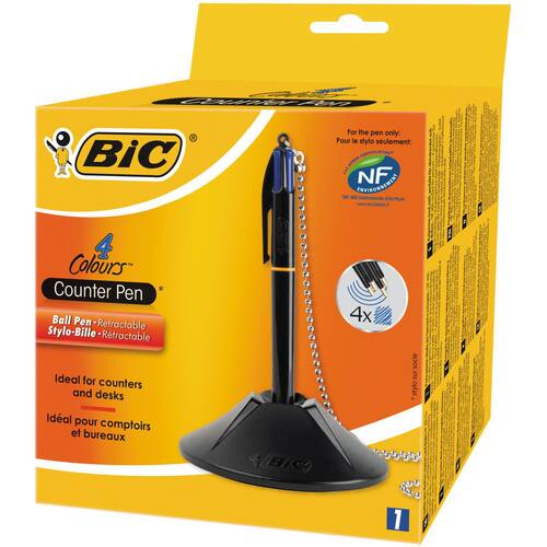 Skrankepenn BIC 1,0 blå med refill produktbilde Secondary4 L