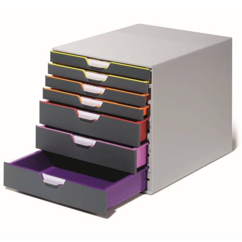 Durable Schubladenbox VARICOLOR, 7 Schubladen, grau, 1 Stück Artikelbild Secondary1 L