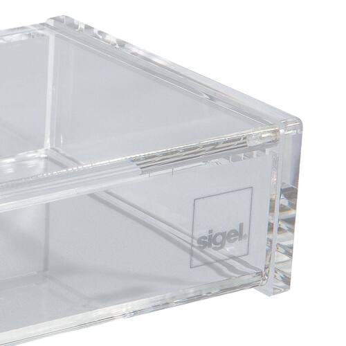 sigel Visitenkarten-Box, Hartplastik, bis 90x58mm Artikelbild Secondary3 L