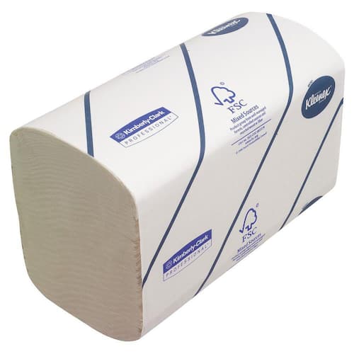 Kleenex® Ultra Falthandtücher interfold, Papierhandtücher, 2-lagig, hellweiß, 21,5x31,5cm, 15x124 Tücher, 1 Packung Artikelbild Secondary1 L