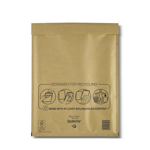 Mail Lite® Luftpolsterversandtasche, H/5, 270x360mm, braun, 50 Stück pro Packung Artikelbild