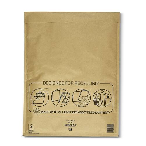 Mail Lite® Luftpolsterversandtasche K/7, A3+, 350x470mm, braun, 50 Stück pro Packung Artikelbild