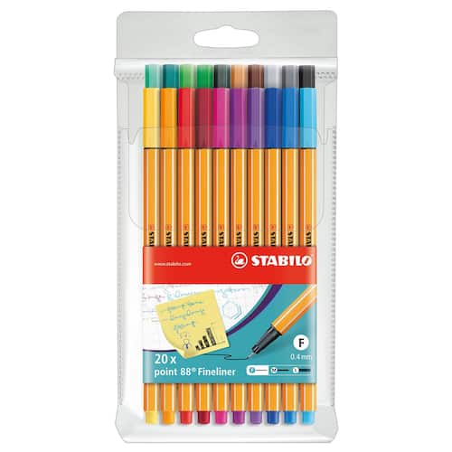 STABILO Fineliner Point 88®, Tintenfeinschreiber,  20er-Set Artikelbild