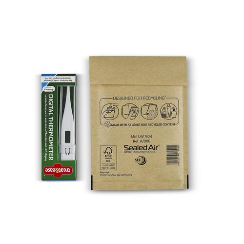 Mail Lite® Luftpolsterversandtasche, A/000, 110x160mm, braun, 100 Stück pro Packung Artikelbild Secondary3 L