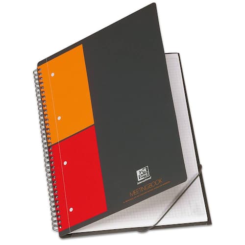 Oxford International Meetingbook, Notizbuch, 6-fach gelocht, kariert, A5+, 80 Blatt, 1 Stück Artikelbild Secondary1 L