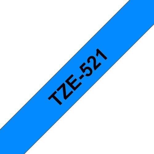 Brother Schriftband für P-Touch, 9 mm, Blau/Schwarz - TZE-521 Artikelbild Secondary1 L