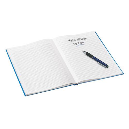 Leitz Notizbuch WOW mit festem Einband, DIN A4, Blau metallic, kariert Artikelbild Secondary1 L