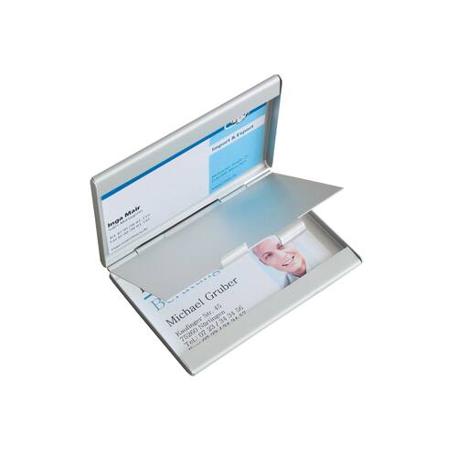 sigel Visitenkarten-Etui, Alu, Twin, bis 91x58mm Artikelbild Secondary2 L