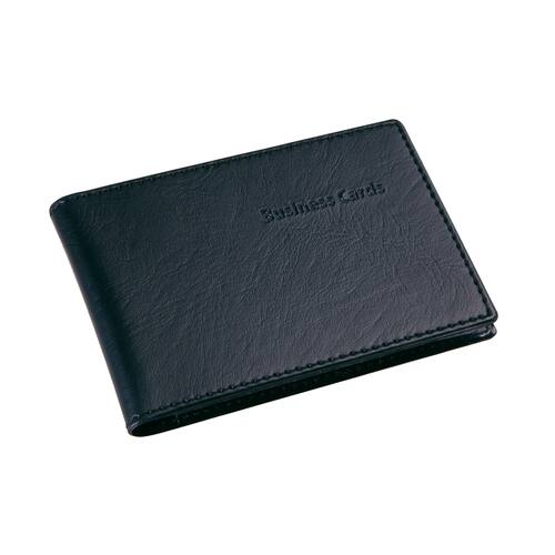 sigel Karten-Mappe, Lederoptik, Schwarz, bis 90x58mm Artikelbild Secondary2 L